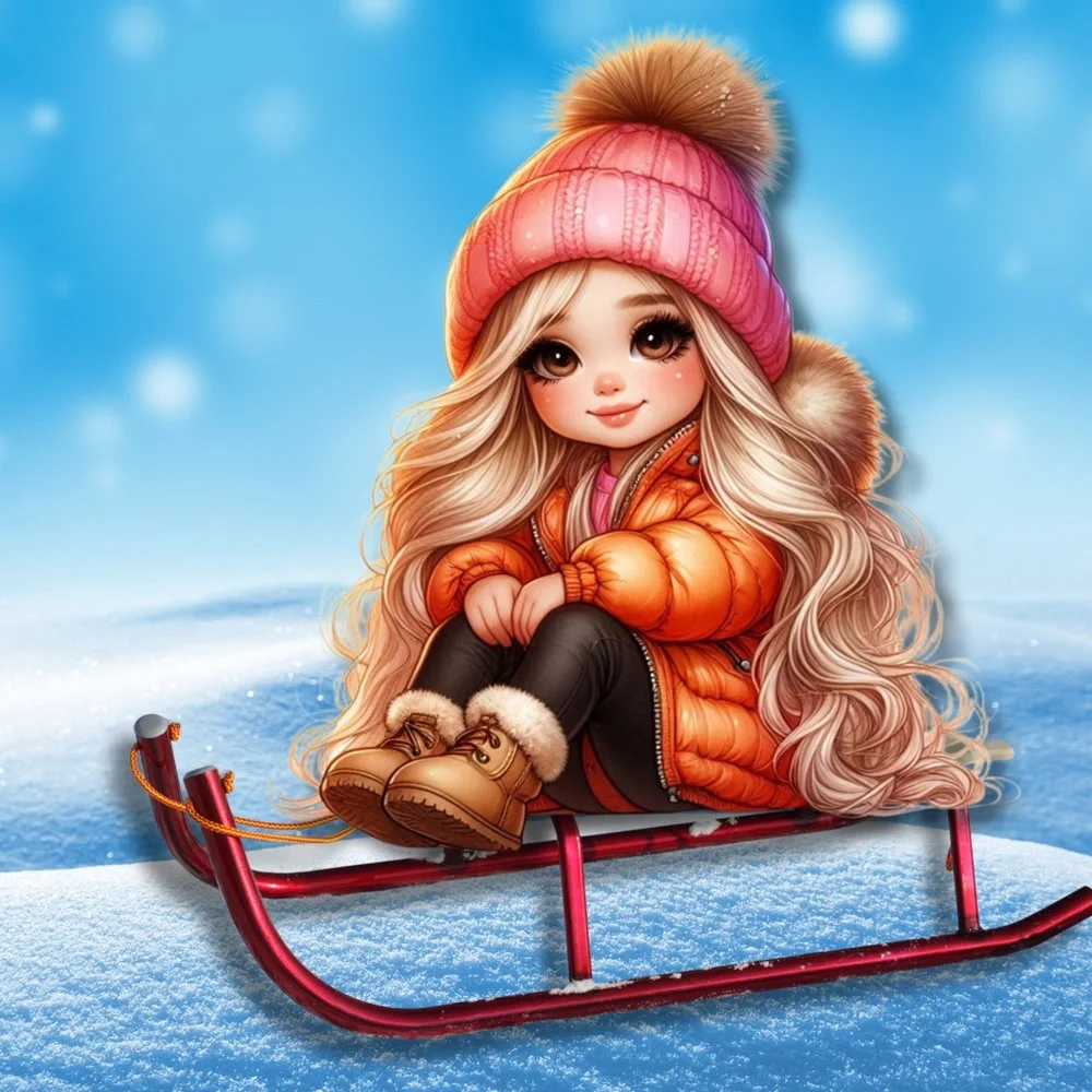Snow Bunny CutiePie 2026 12 Month Calendar Jan-Dec